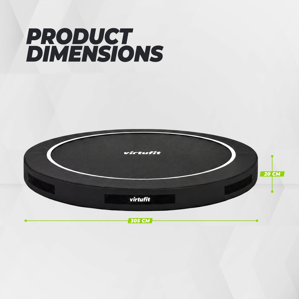 VirtuFit Inground Trampoline 305 cm - Without Safety Net