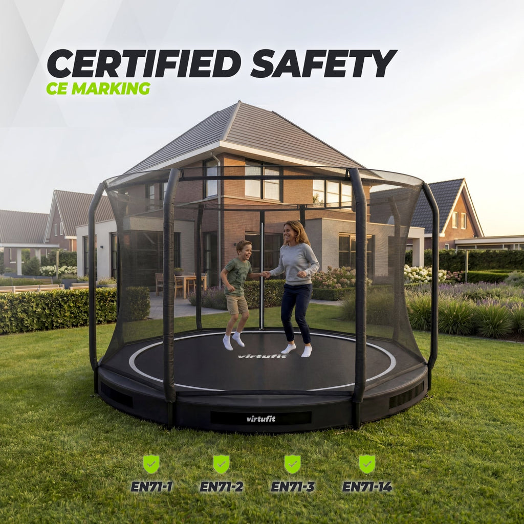 VirtuFit Inground Trampoline 366 cm Including Safety Net