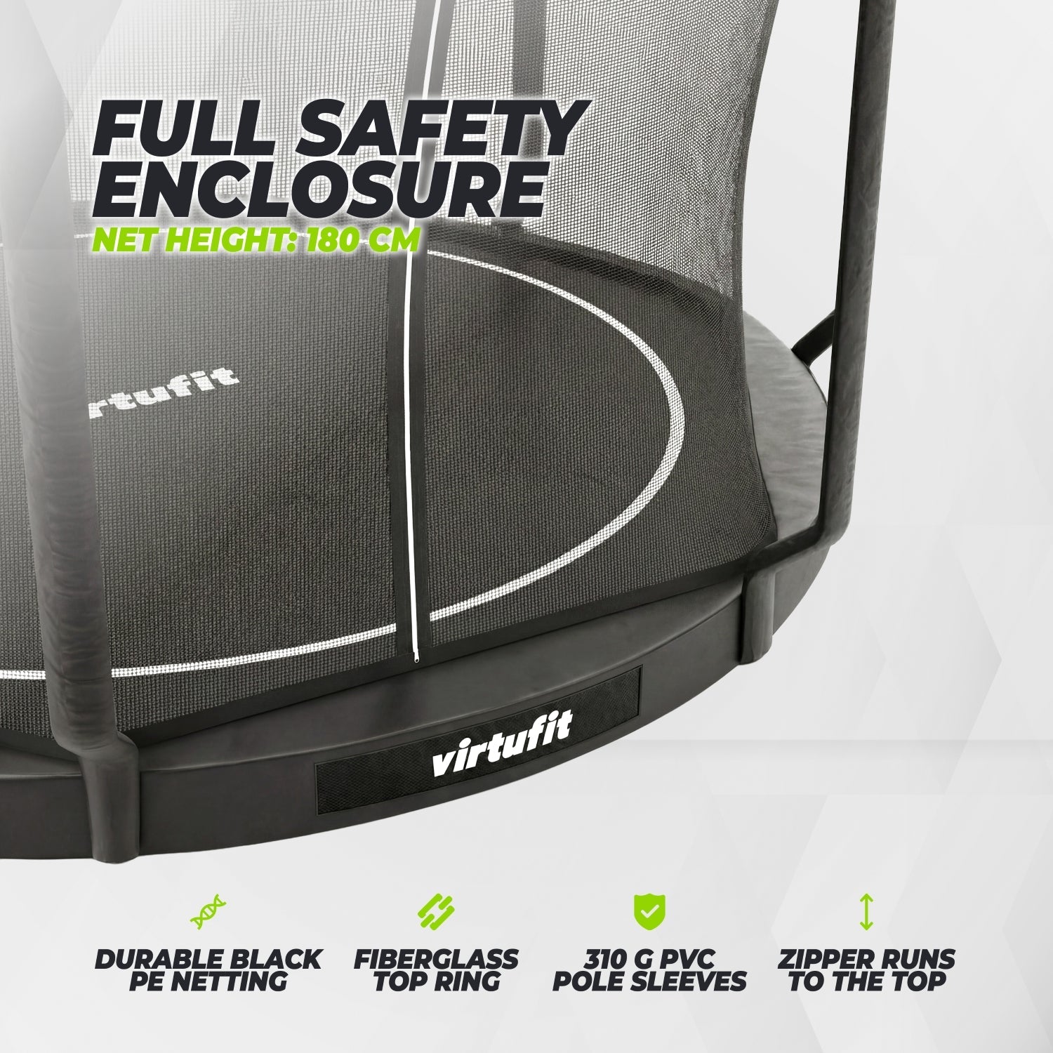 VirtuFit Inground Trampoline 366 cm Including Safety Net