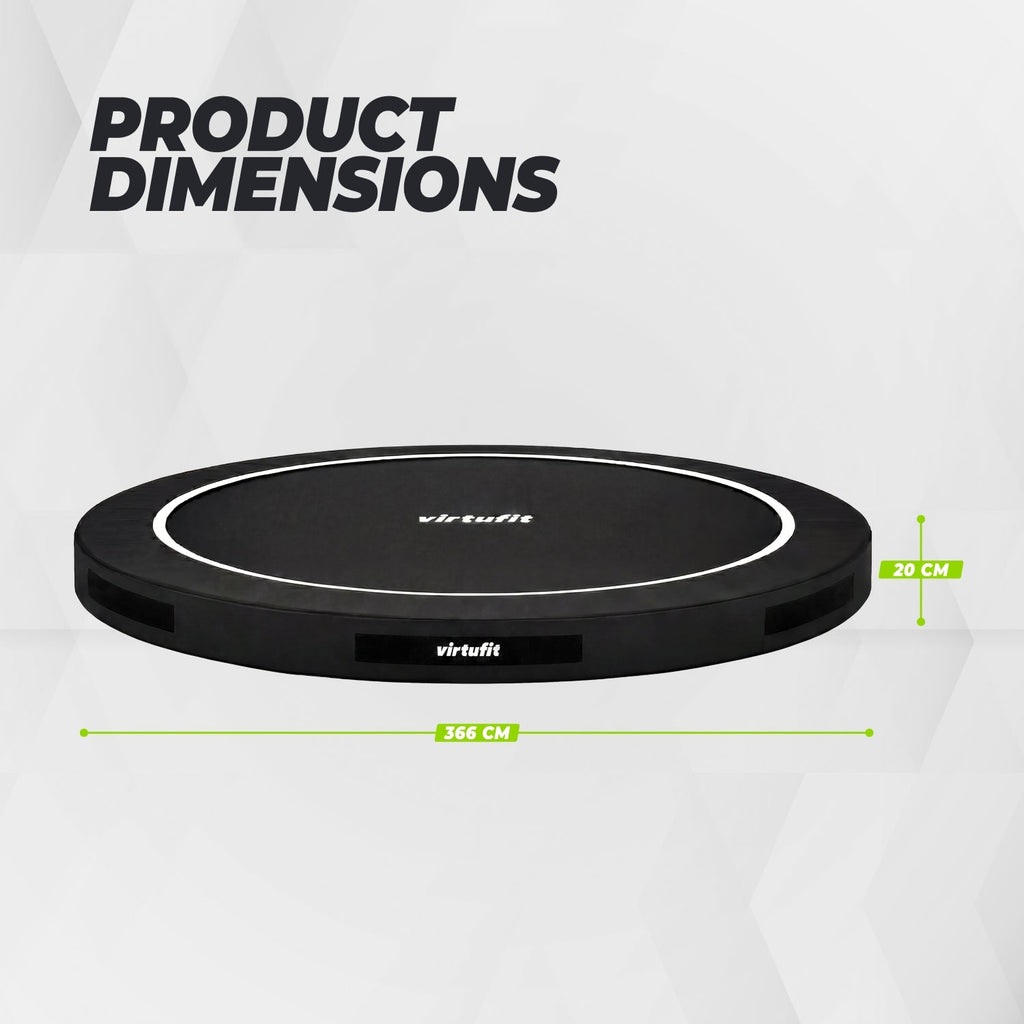 VirtuFit Inground Trampoline 366 cm - Without Safety Net