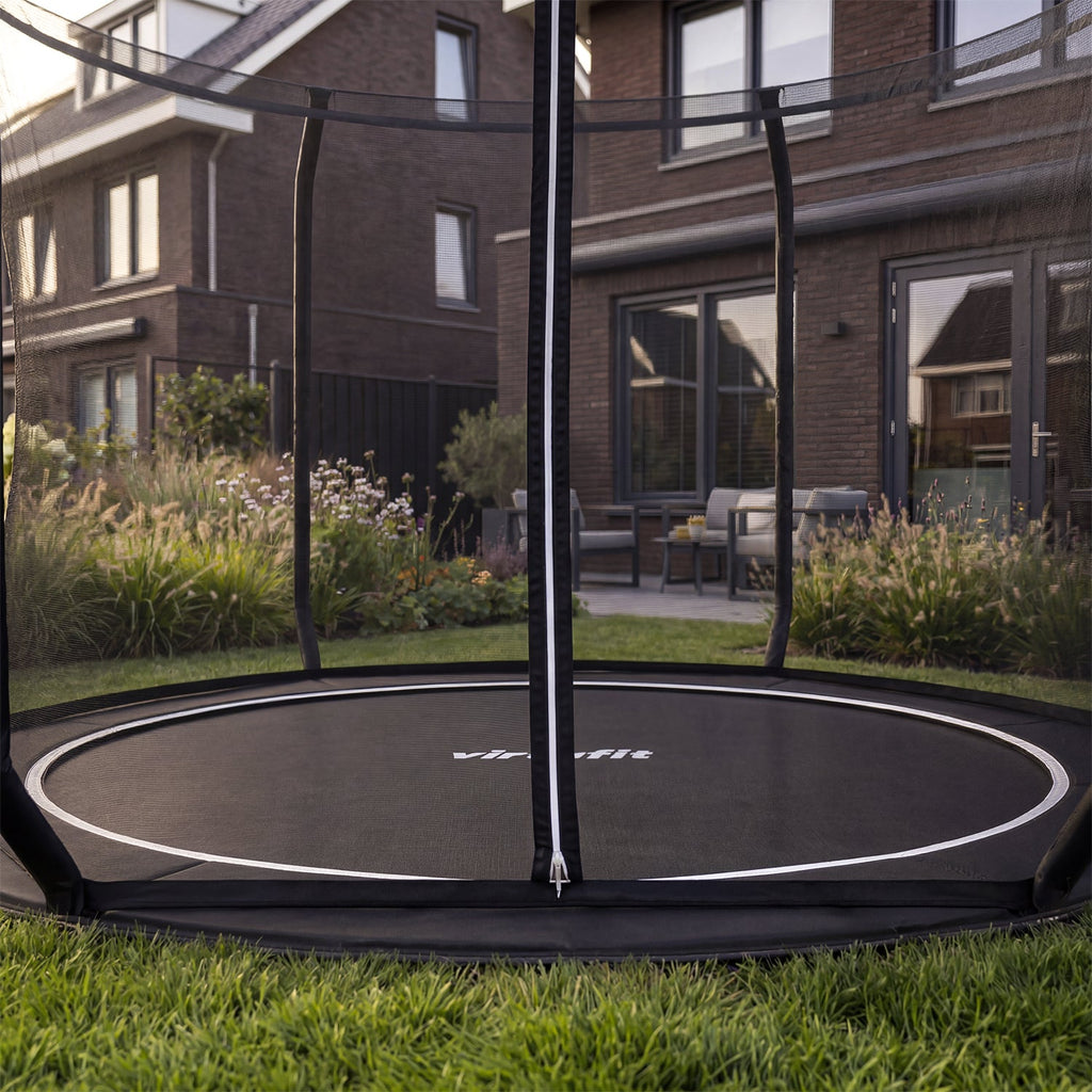 VirtuFit Groundlevel Trampoline 251 cm Including Safety Net