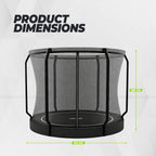 VirtuFit Groundlevel Trampoline 251 cm Including Safety Net