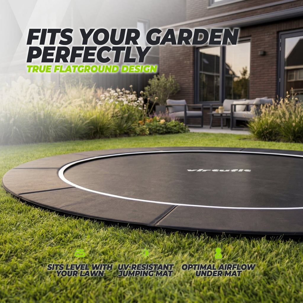 VirtuFit Groundlevel Trampoline 251 cm