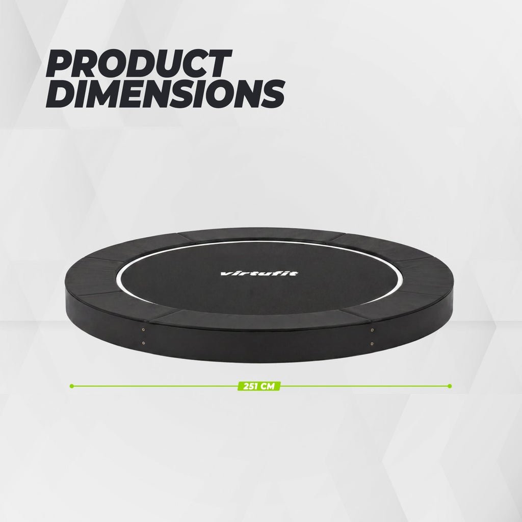VirtuFit Groundlevel Trampoline 251 cm