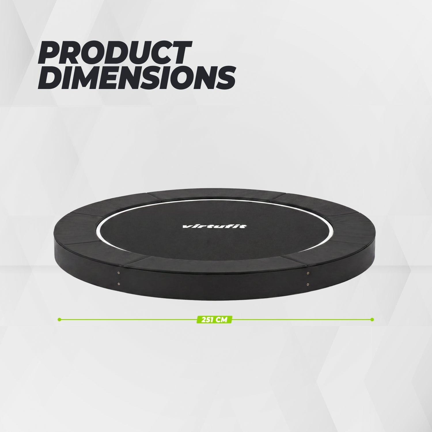 VirtuFit Groundlevel Trampoline 251 cm