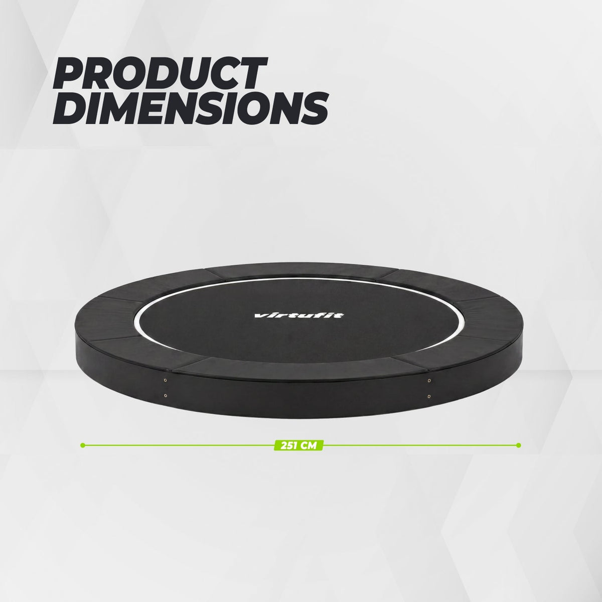 VirtuFit Groundlevel Trampoline 251 cm