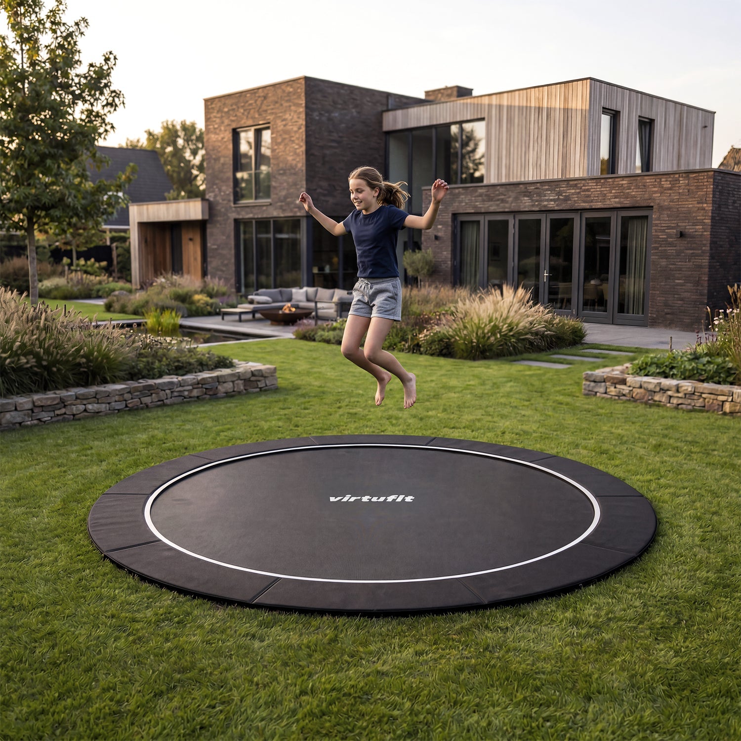 VirtuFit Groundlevel Trampoline 305 cm