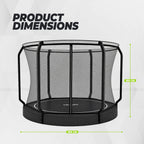 VirtuFit Groundlevel Trampoline 305 cm Inclusief Veiligheidsnet