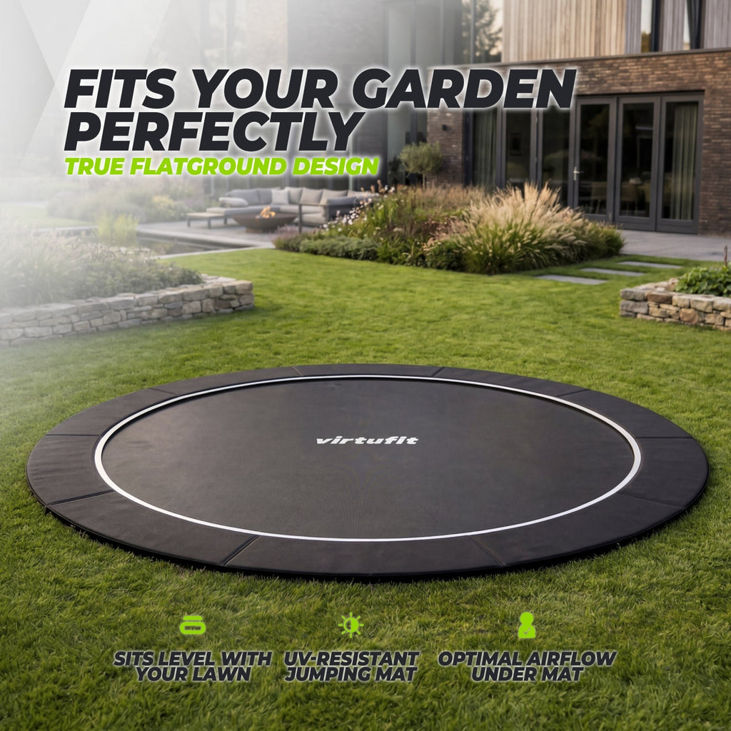 VirtuFit Groundlevel Trampoline 305 cm