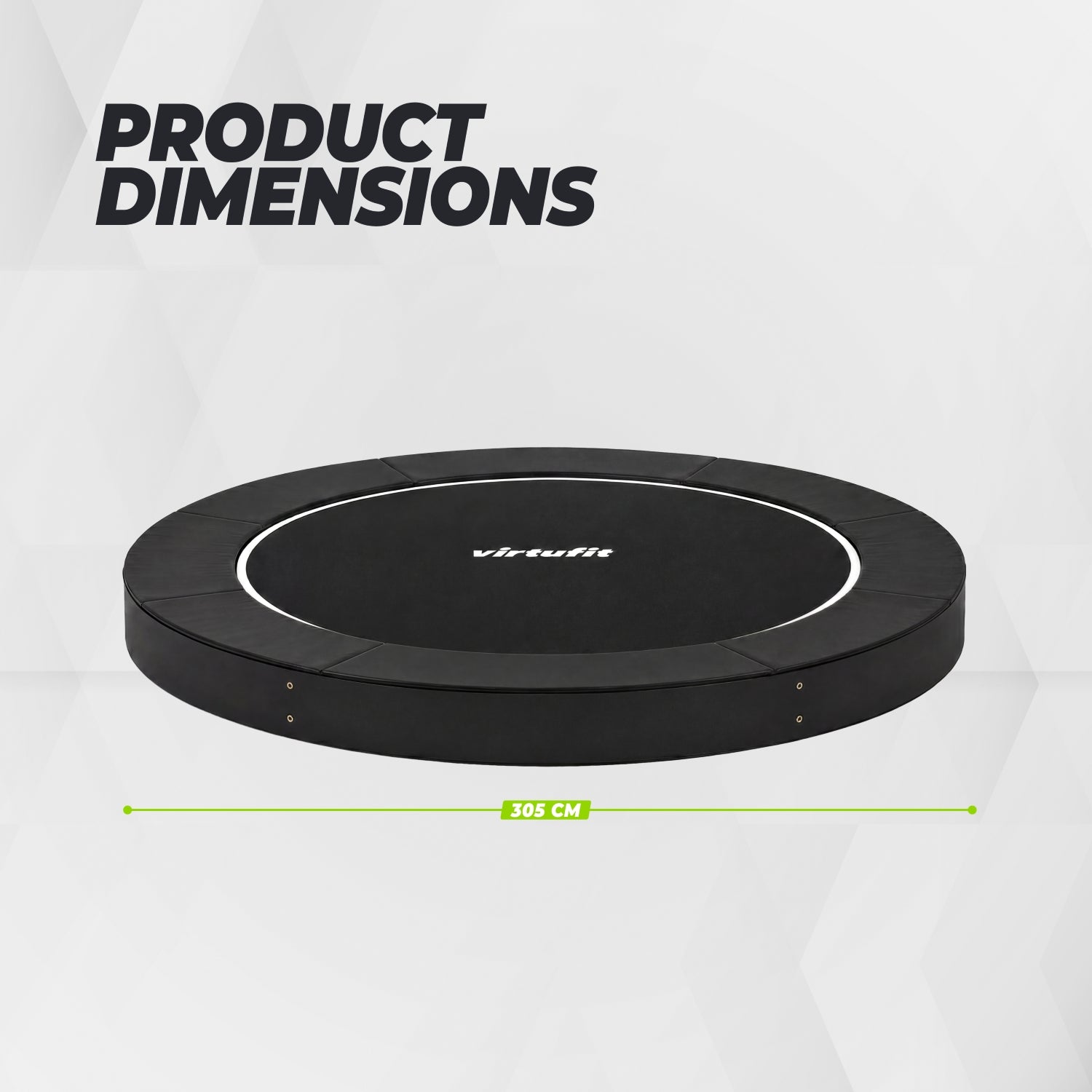 VirtuFit Groundlevel Trampoline 305 cm