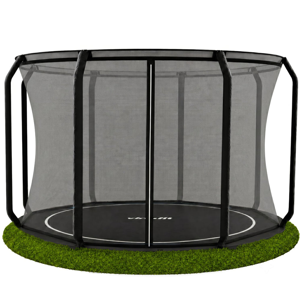 VirtuFit Groundlevel Trampoline 366 cm - inclusief veiligheidsnet