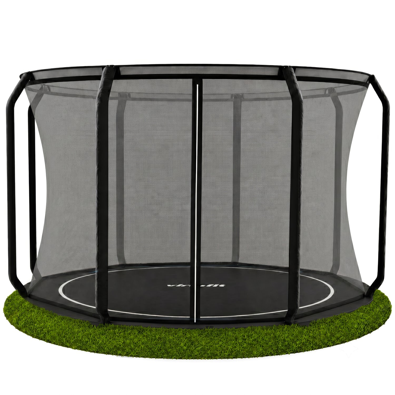 VirtuFit Groundlevel Trampoline 366 cm - inclusief veiligheidsnet