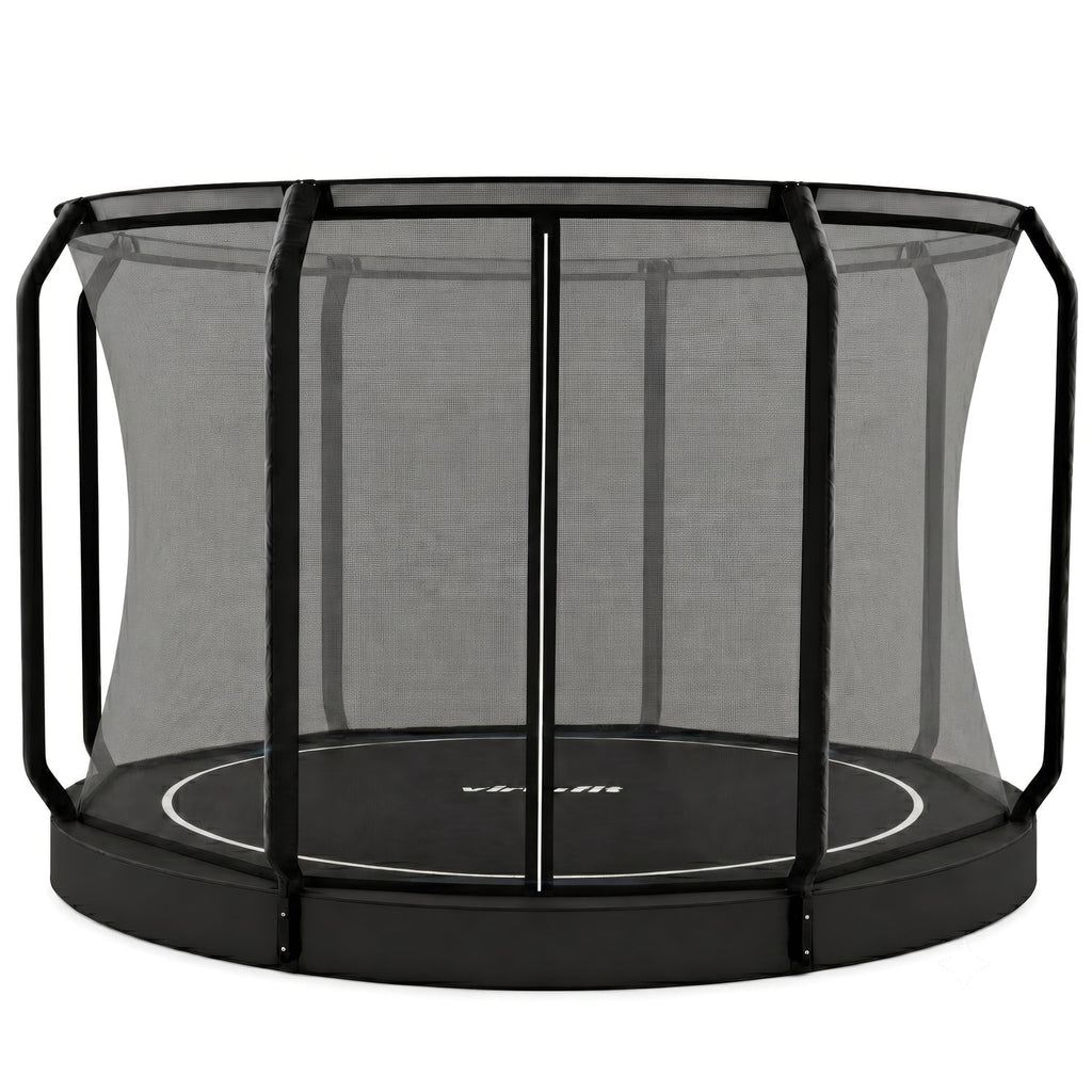 VirtuFit Groundlevel Trampoline 366 cm - inclusief veiligheidsnet