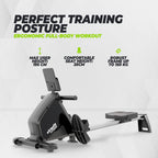 VirtuFit ROW200i Roeitrainer - Magnetische roeimachine (ROW450)