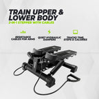 VirtuFit ST100 2-in-1 Side Stepper - with Computer and Resistance Cables