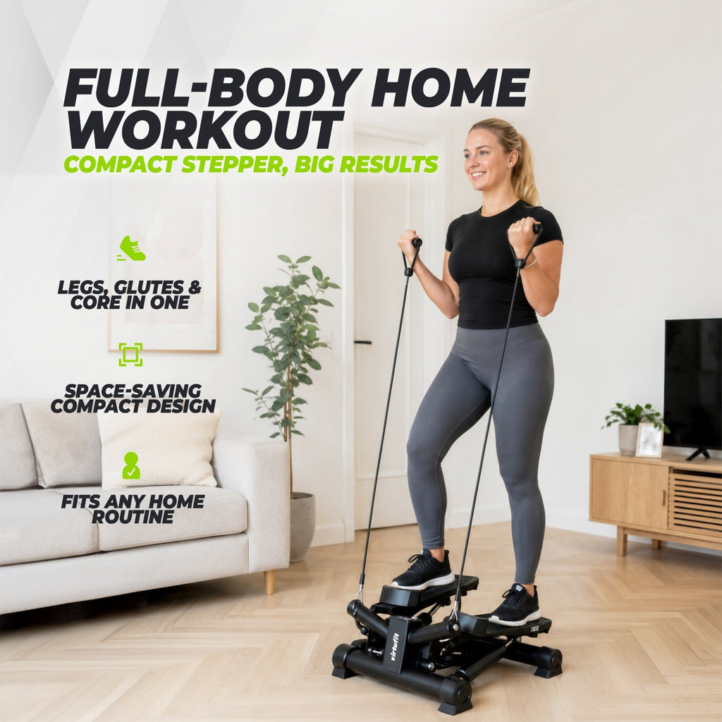 VirtuFit ST100 2-in-1 Side Stepper - with Computer and Resistance Cables