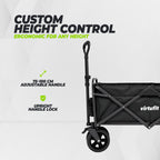 VirtuFit FW100 Foldable Trolley - 150 kg Load Capacity - Incl. Cover – Black