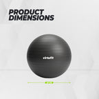 VirtuFit Anti-Burst Exercise Ball Pro - Black - 45 cm