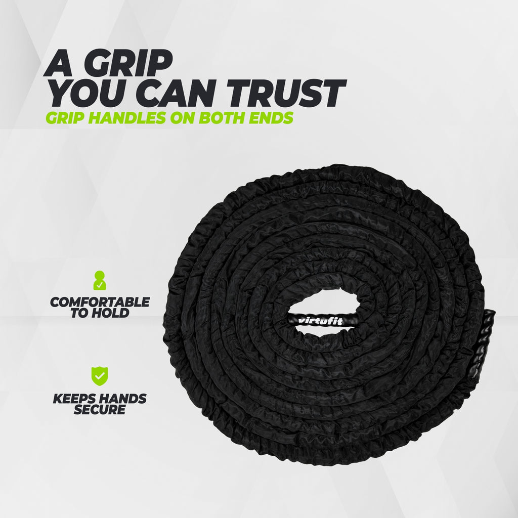 VirtuFit Battle Rope - Fitness Rope Pro - 15 m
