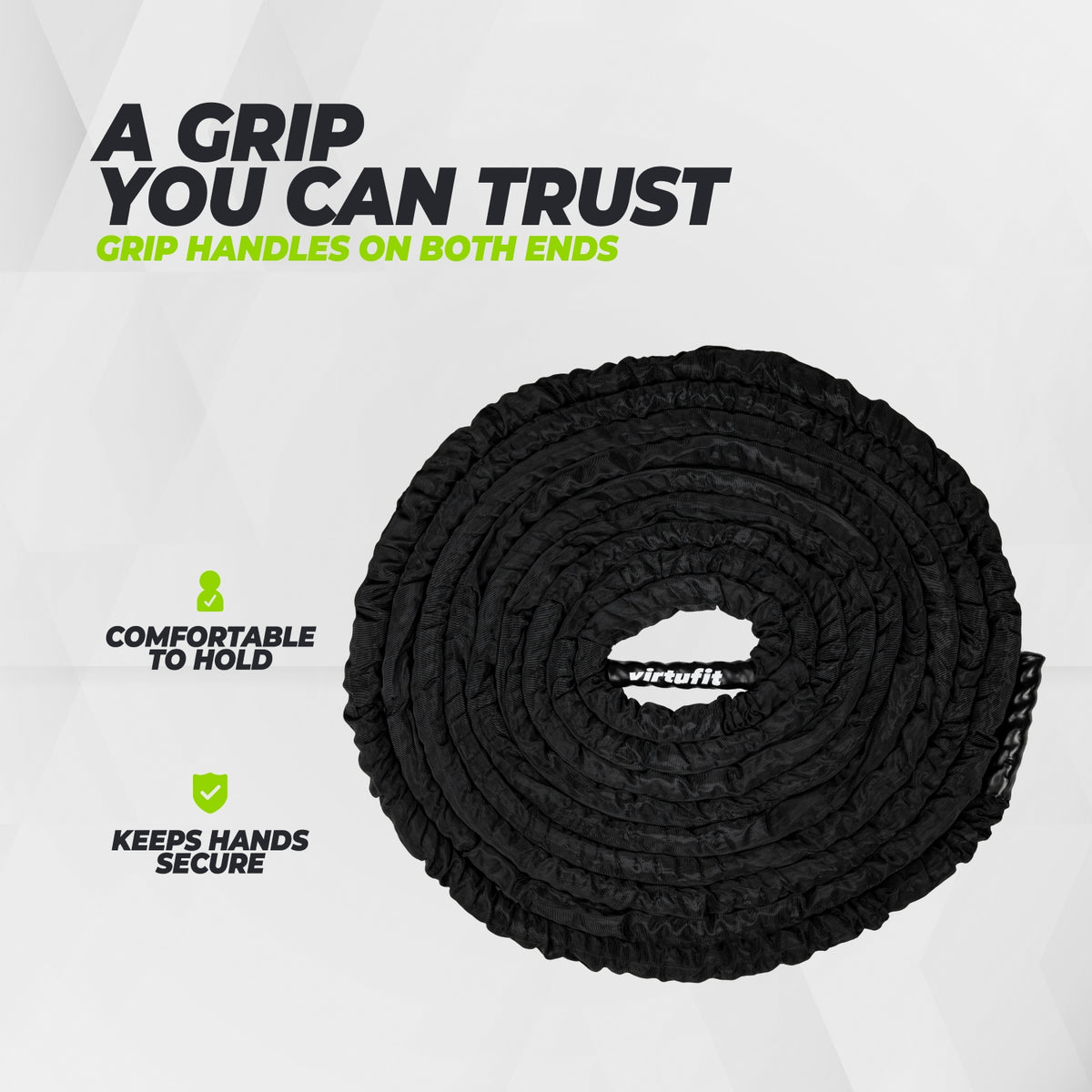 VirtuFit Battle Rope - Fitness Rope Pro - 15 m