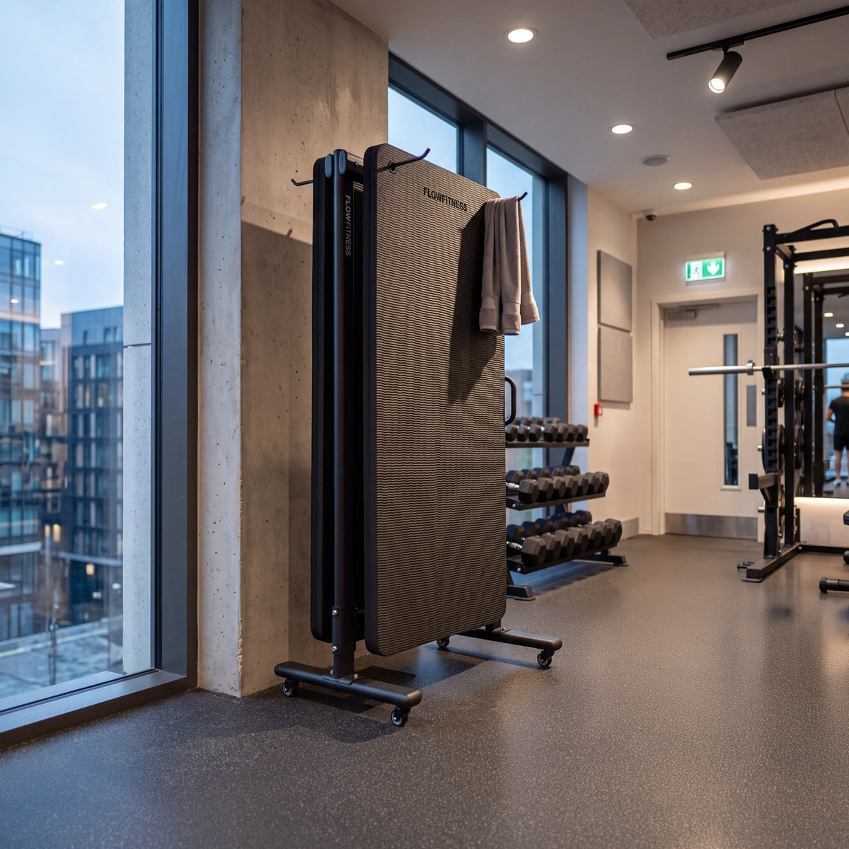 Flow Fitness Opbergrek voor Fitnessmatten - Zwart 