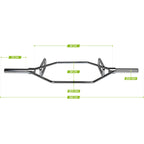 VirtuFit Olympic Hex Bar - Shrug Bar - Trap Bar - 160 cm