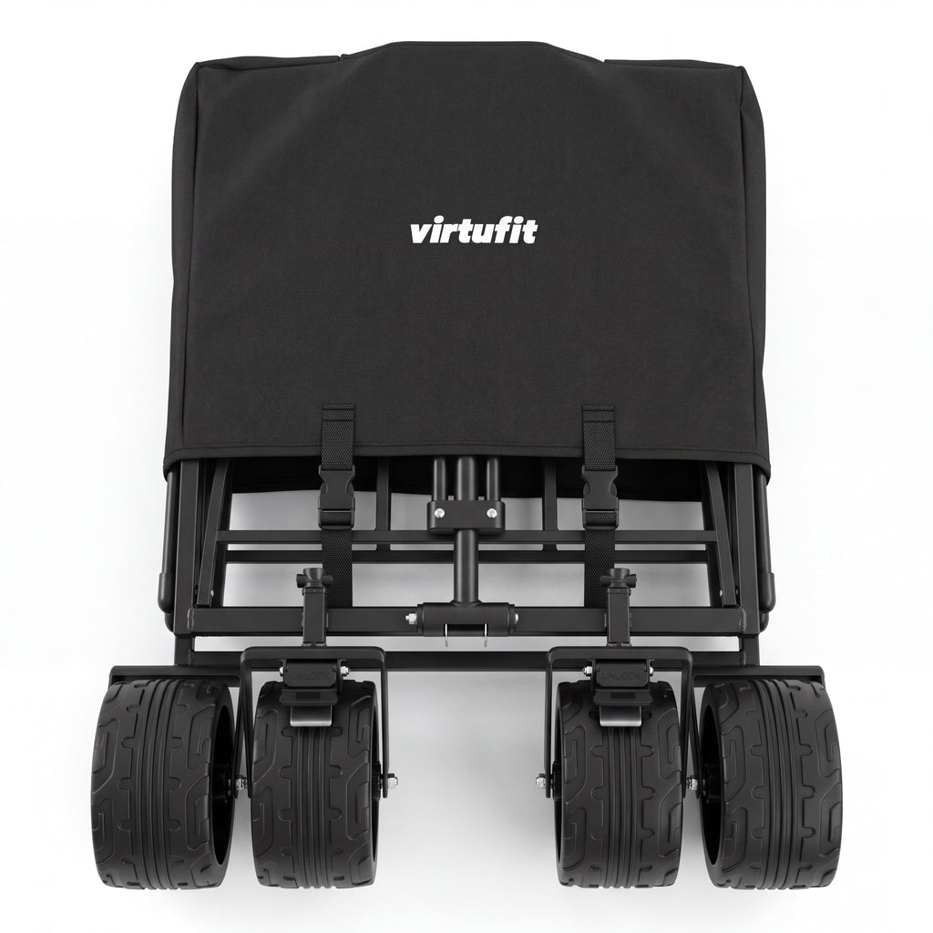 VirtuFit FW100 Foldable Trolley - 150 kg Load Capacity - Incl. Cover – Black