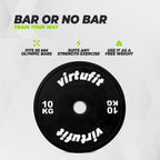 VirtuFit Bumper Plate - Olympische Halterschijf van Rubber - 50 mm - 10 kg