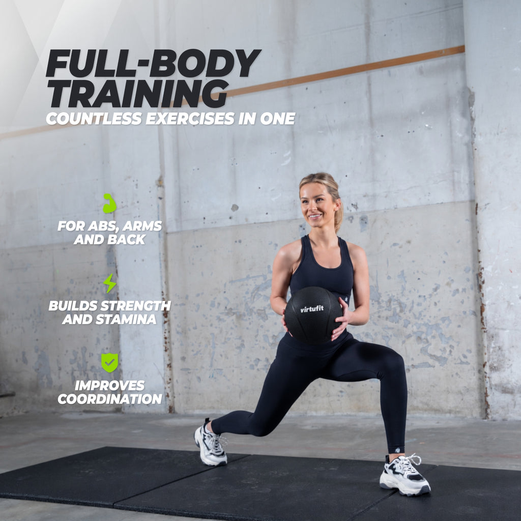 VirtuFit Medicine Ball Pro - 2 kg - Rubber - Black
