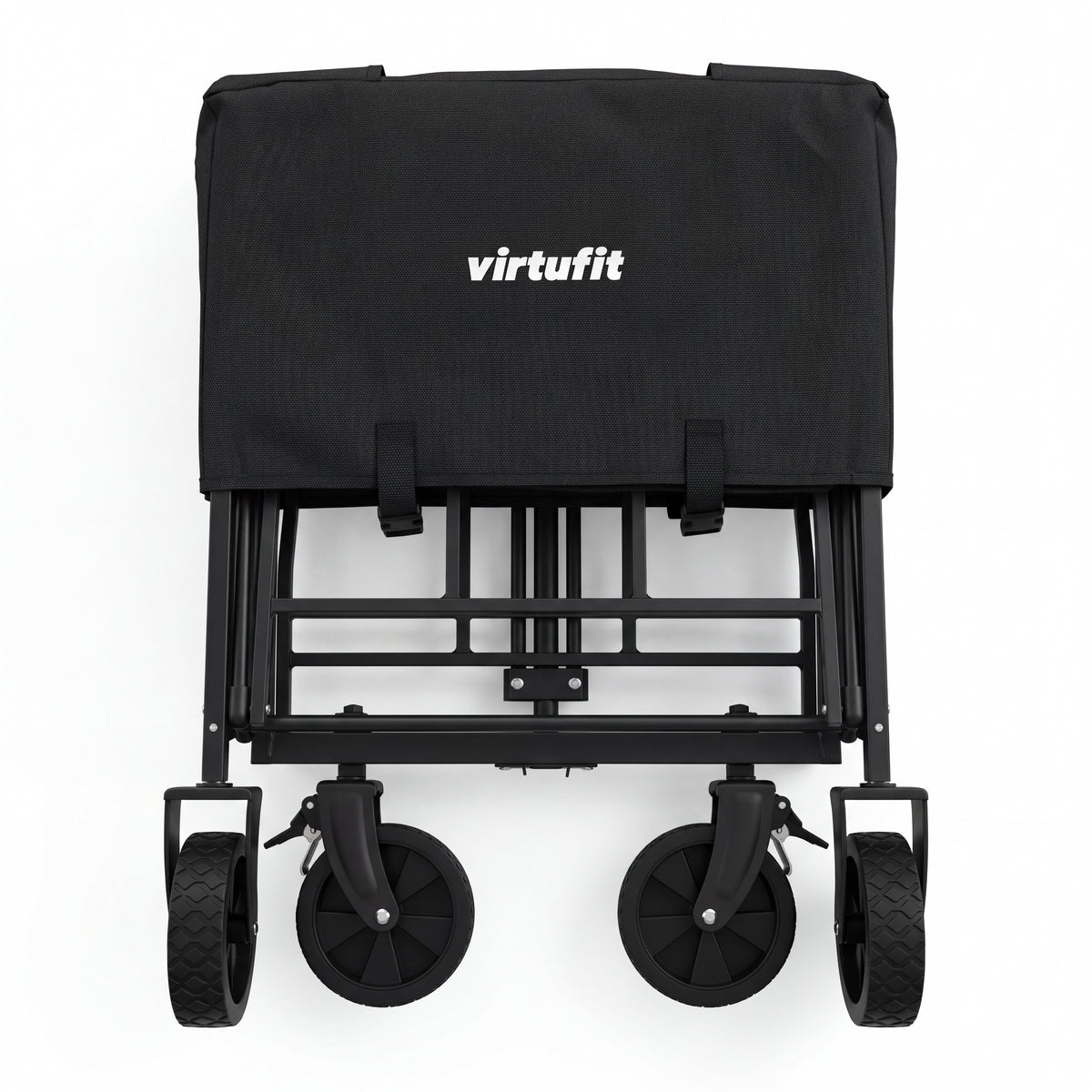VirtuFit FW65 Opvouwbare Bolderkar - 100 kg Draagvermogen - Incl. Afdekhoes - Zwart
