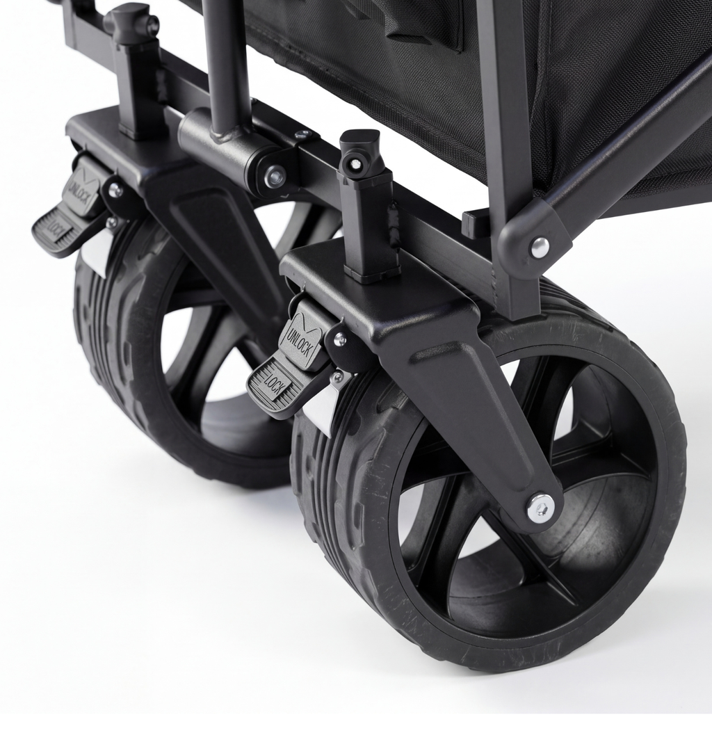 VirtuFit FW100 Foldable Trolley - 150 kg Load Capacity - Incl. Cover – Black
