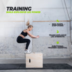 VirtuFit Wooden Plyo Box 3-in-1 - 40 x 45 x 50 cm