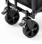 VirtuFit FW65 Opvouwbare Bolderkar - 100 kg Draagvermogen - Incl. Afdekhoes - Zwart
