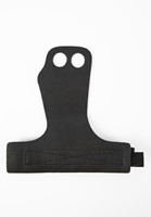Gorilla Wear 2 -Hole Leather Lifting Grips - Black-2