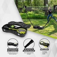 VirtuFit 2-in-1 Portable Badminton- en Tennisset - Inclusief koffer en rackets-3