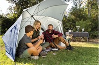 Sport-Brella Premiere Strandtent - Windscherm - Parasol - Blauw