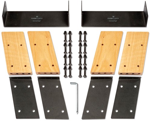 Flow Fitness W9i Elevation Kit Oak - Roeitrainer Verhogingsset-3