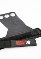 Gorilla Wear 3-Hole Carbon Lifting Grips - Zwart-3
