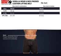 Gorilla Wear Halterriem - 6 Inch Padded Leren Lifting Belt - Bruin - S/M-2