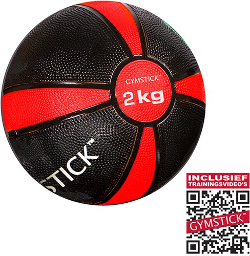 Gymstick Medicijnbal - Met trainingsvideo's - 2 kg