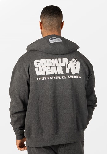 Gorilla Wear Classic Oversized Vest - Donkergrijs Gemeleerd-2