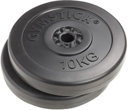 Gymstick Vinyl Halterschijven - 30 mm - 2 x 10 kg