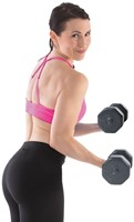 Gymstick Vinyl Dumbbell Set - 2 x 5 kg - Zwart-2