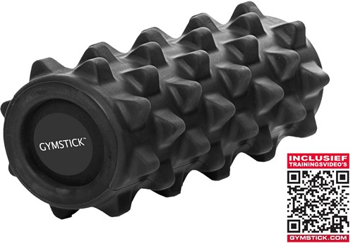 Gymstick Pro Foam Grid Roller - Zwart - 32 cm