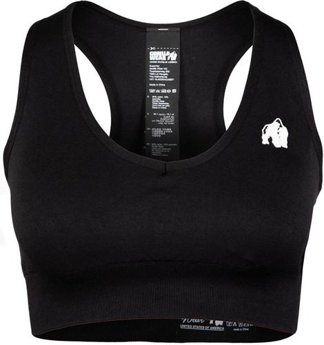 Gorilla Wear Neiro Seamless Sport Beha - Zwart