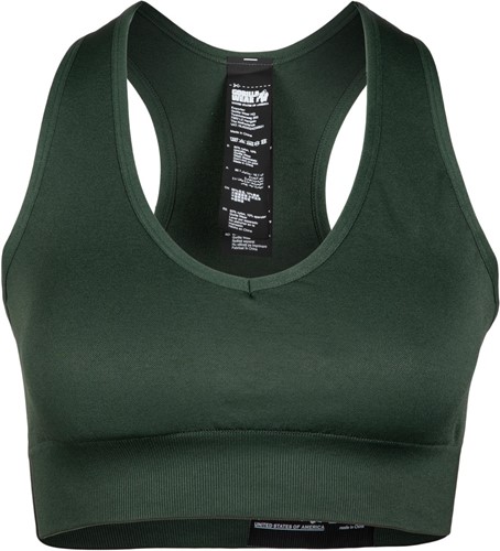 Gorilla Wear Neiro Seamless Sport Beha - Legergroen