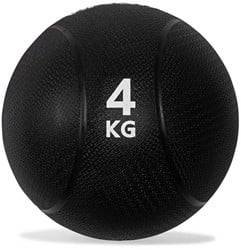 VirtuFit Medicine Ball Pro - 4 kg - Rubber - Black