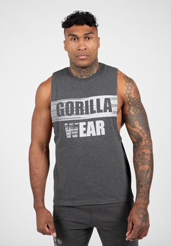Gorilla Wear Lopez Drop Armhole Tank Top - Donkergrijs