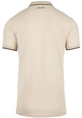 beige polo achterkantr