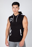 Gorilla Wear Oswego Mouwloos T-shirt met Capuchon - Zwart